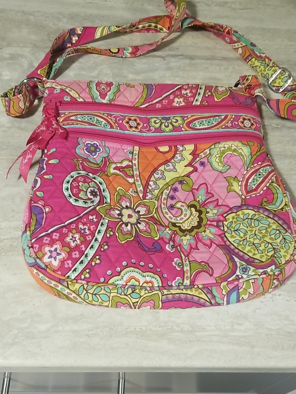 Vera Bradley Pink Quilted  Crossbody